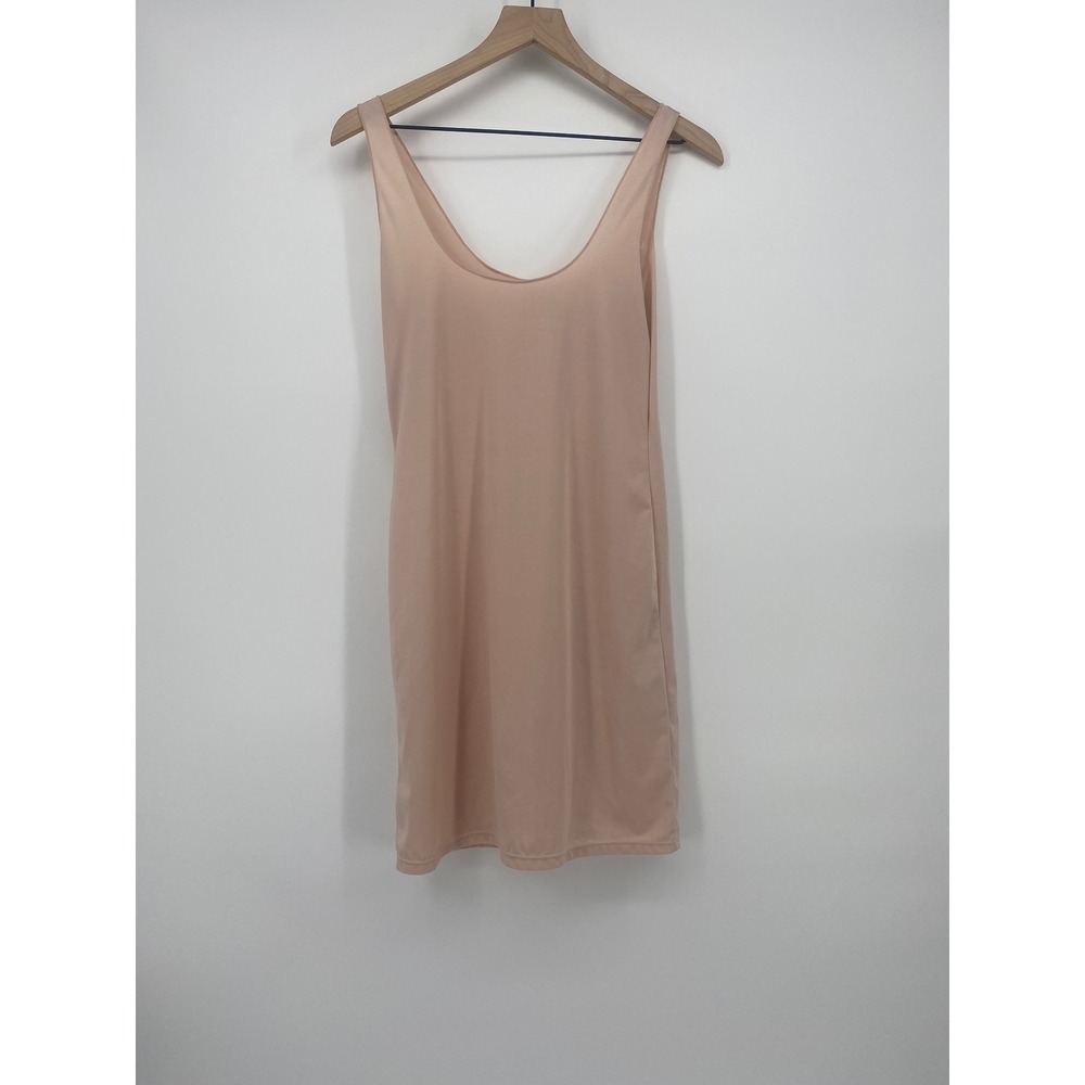 F.I.T. Figure Improving Technology Slip Dress Large Beige Shapewear Excellent